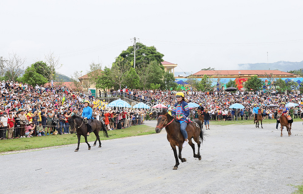 Kịch tính Chung kết Giải đua “Vó ngựa Cao nguyên trắng Bắc Hà mùa hè năm 2022” ảnh 1