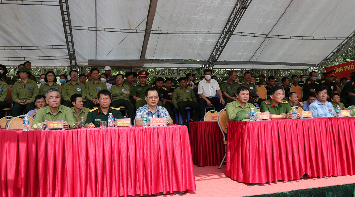 Thành phố Lào Cai, huyện Bảo Thắng: Diễn tập ứng phó bão, lũ và tìm kiếm cứu nạn ảnh 2 Thành phố Lào Cai, huyện Bảo Thắng: Diễn tập ứng phó bão, lũ và tìm kiếm cứu nạn ảnh 2