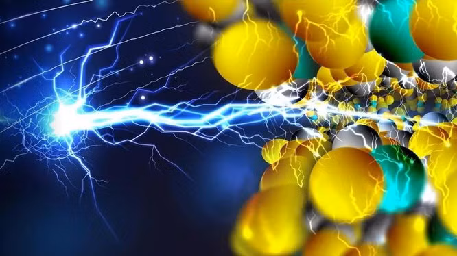  Mô phỏng mạng tinh thể. Ảnh minh họa bởi Frank Wegloski/ ScieTech Daily. 