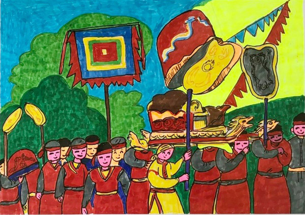 Yêu quê hương qua từng nét vẽ ảnh 4 Yêu quê hương qua từng nét vẽ ảnh 4