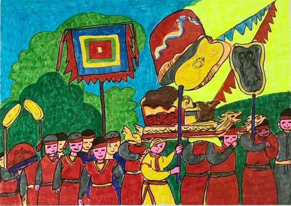 Yêu quê hương qua từng nét vẽ ảnh 4