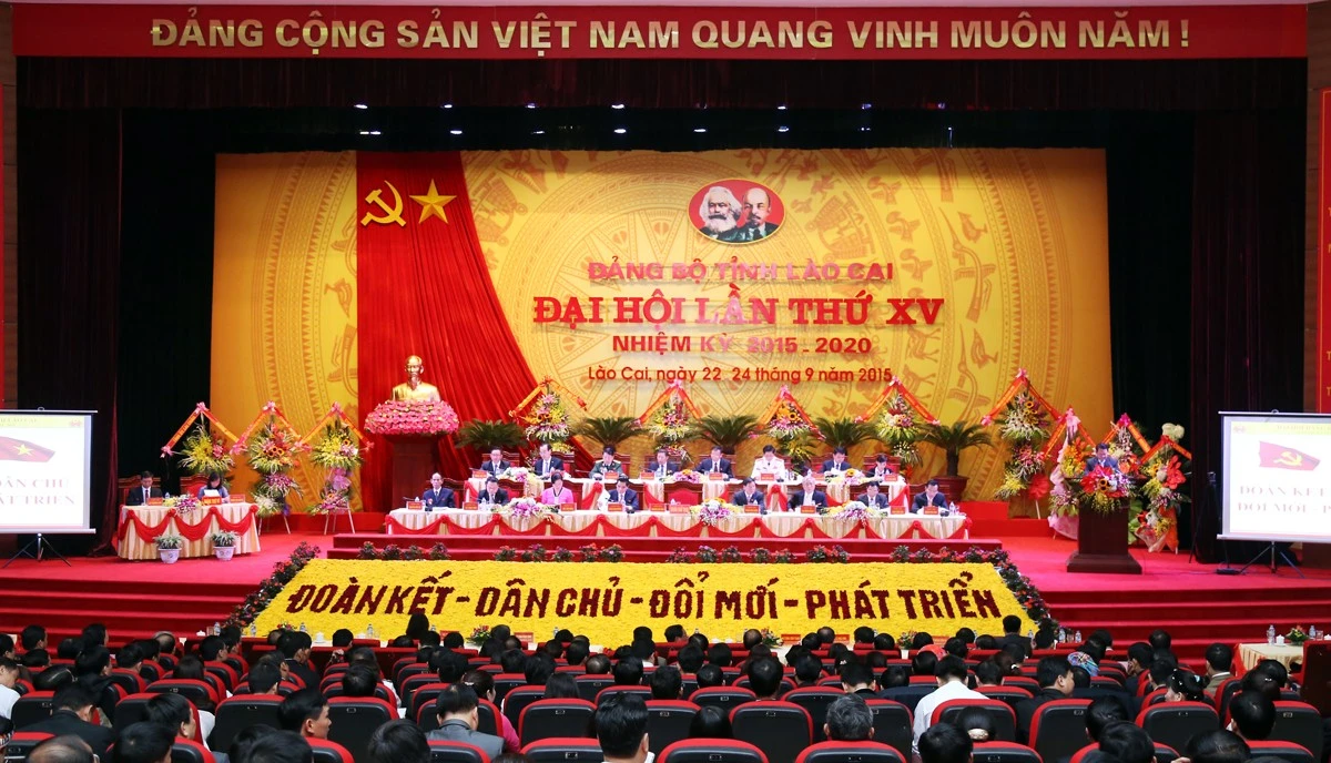 Đại hội Đảng bộ tỉnh Lào Cai lần thứ XV (nhiệm kỳ 2015 - 2020).