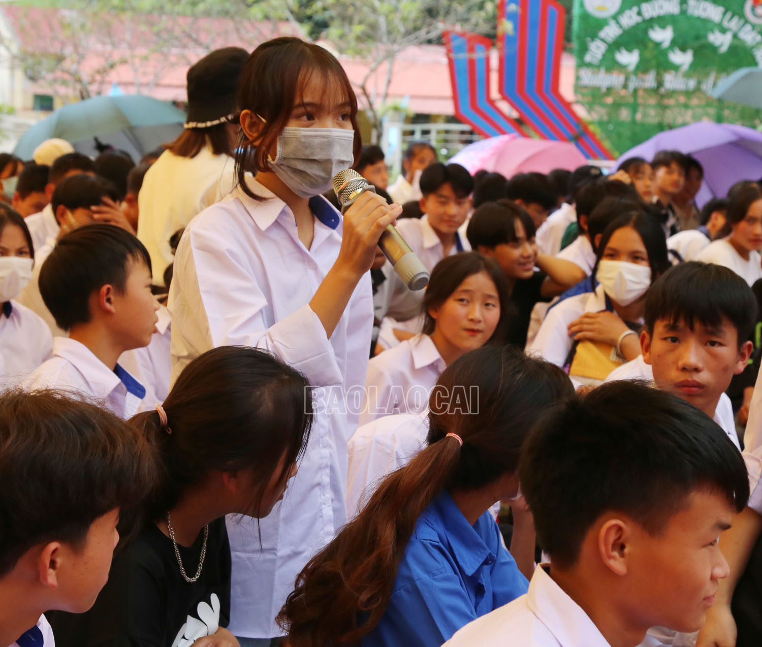 Hơn 800 học sinh huyện Si Ma Cai tham gia Ngày hội thanh niên với văn hóa giao thông ảnh 5