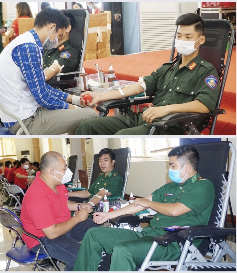 Thu trên 1.400 đơn vị máu tại Ngày hội hiến máu “Sắc đỏ biên cương” lần thứ IV, năm 2022 ảnh 5