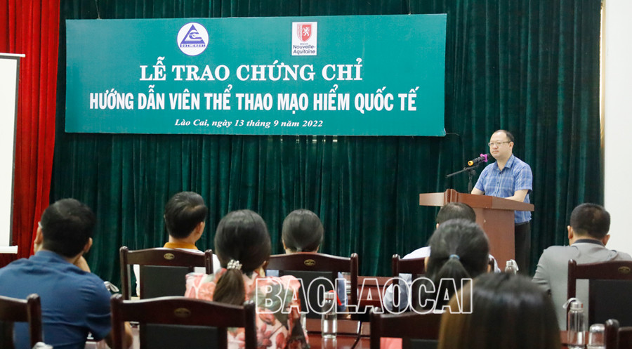Trao chứng chỉ hướng dẫn viên thể thao mạo hiểm quốc tế ảnh 1 Trao chứng chỉ hướng dẫn viên thể thao mạo hiểm quốc tế ảnh 1