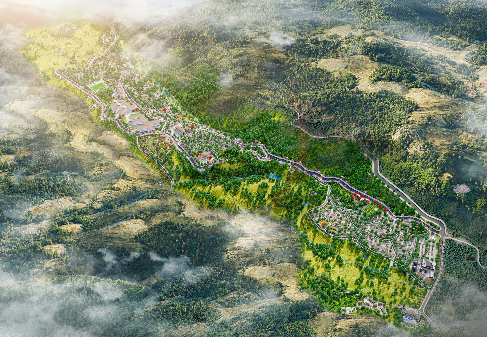 Sơ đồ cảnh quan quy hoạch chi tiết . Sơ đồ cảnh quan quy hoạch chi tiết .