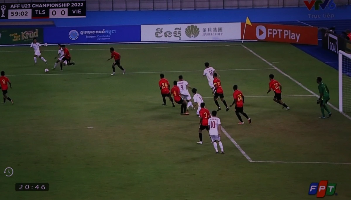 Dùng thủ môn đá vị trí tiền đạo, U23 Việt Nam vẫn đánh bại U23 Đông Timor để vào chung kết ảnh 2