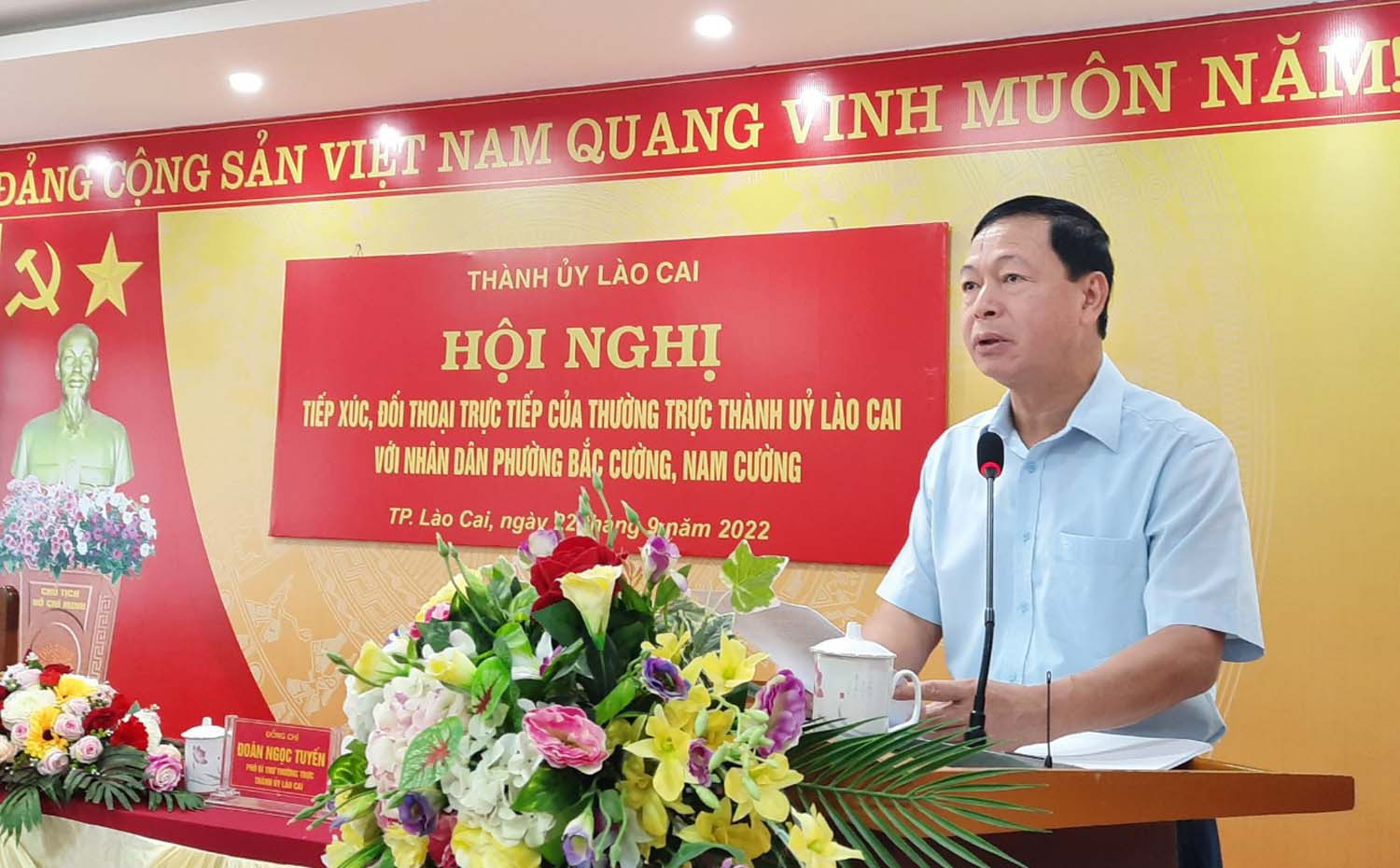 Thường trực Thành ủy Lào Cai tiếp xúc, đối thoại với nhân dân phường Bắc Cường, Nam Cường ảnh 3