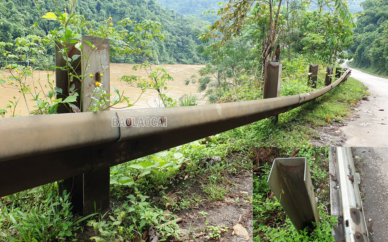 Phá hoại hộ lan trên Tỉnh lộ 151: Ẩn họa khôn lường ảnh 3 Phá hoại hộ lan trên Tỉnh lộ 151: Ẩn họa khôn lường ảnh 3