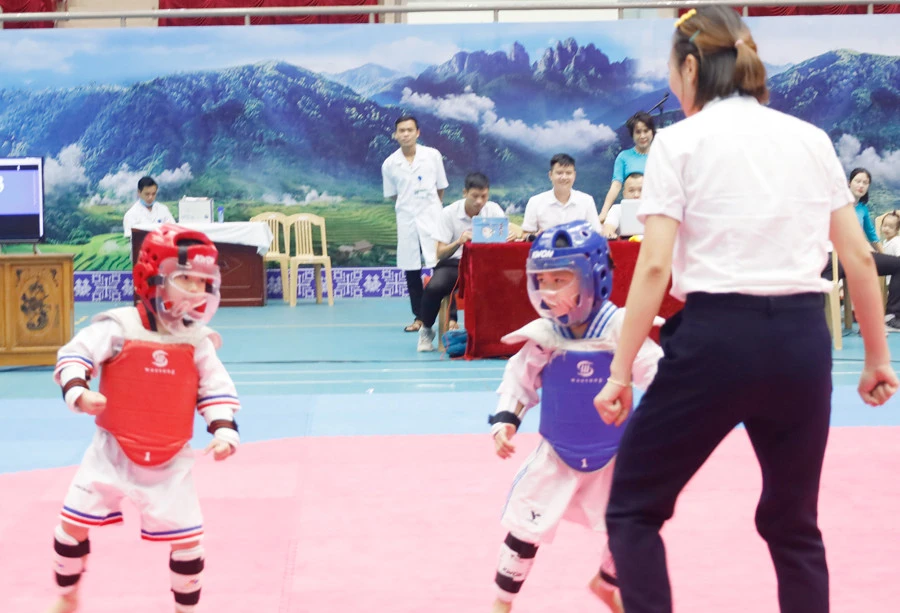 Bế mạc Giải Taekwondo các lứa tuổi trẻ tỉnh Lào Cai năm 2022 ảnh 1