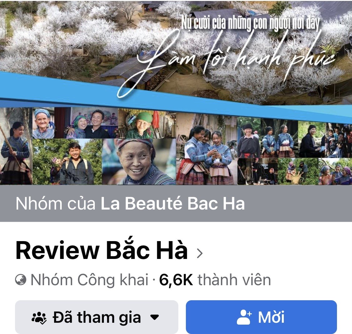 Trang Review Bắc Hà thu hút 6,6 nghìn thành viên.