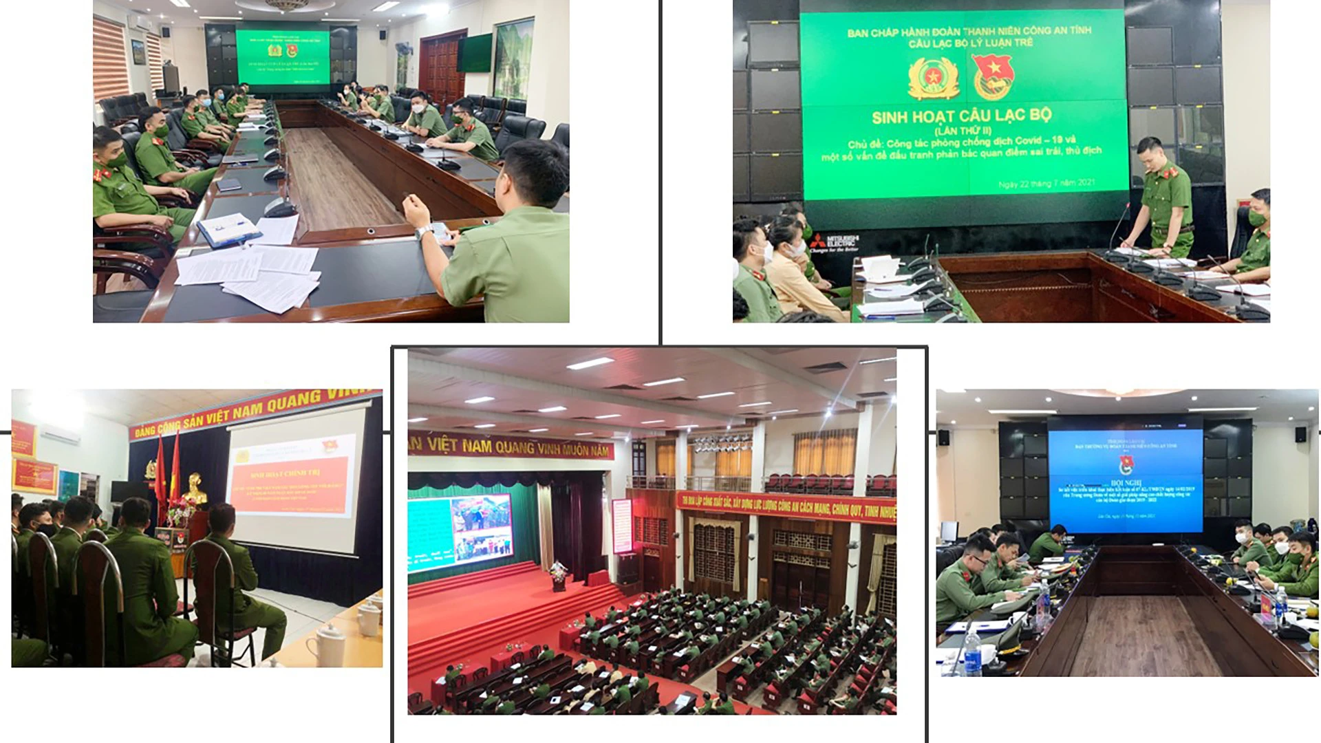 Đoàn Thanh niên Công an tỉnh thường xuyên tổ chức các buổi sinh hoạt chính trị cho đoàn viên, thanh niên.