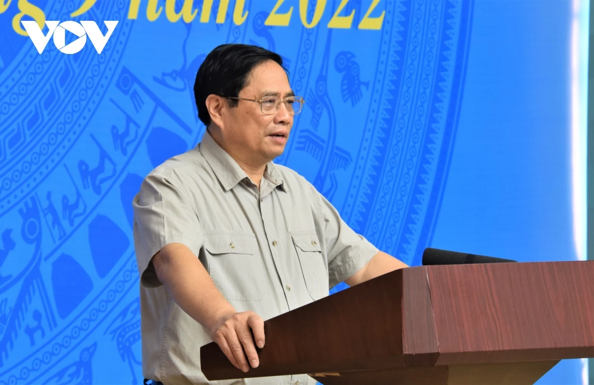 Thủ tướng Chính phủ Phạm Minh Chính phát biểu. Thủ tướng Chính phủ Phạm Minh Chính phát biểu.