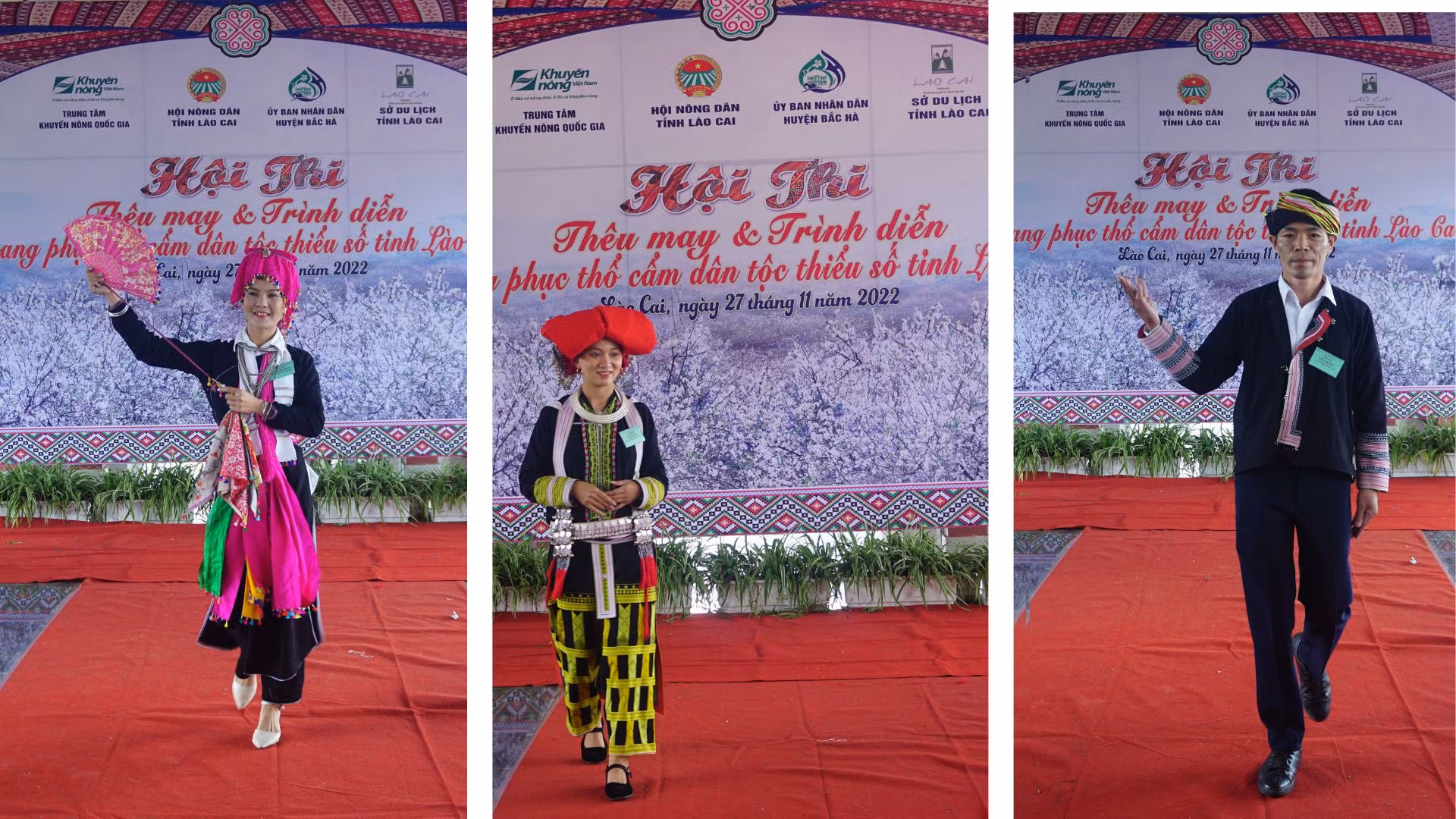 Hấp dẫn Hội thi "Thêu, may và trình diễn trang phục thổ cẩm dân tộc thiểu số"&nbsp; ảnh 7