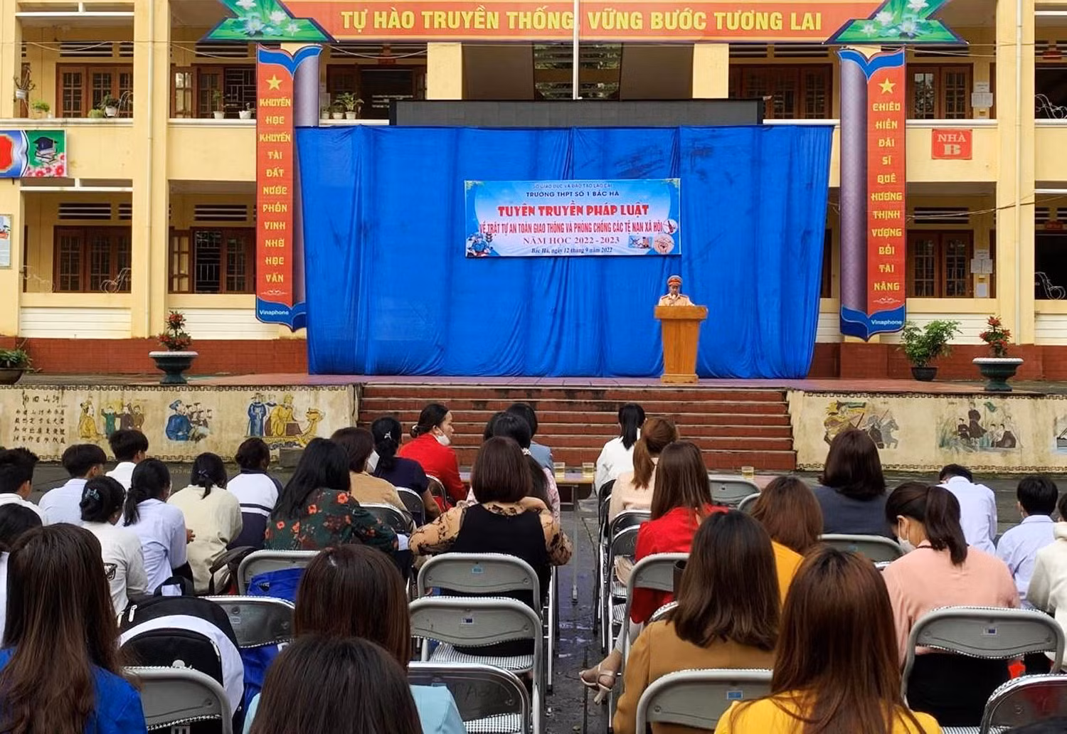 Quang cảnh buổi tuyên truyền.