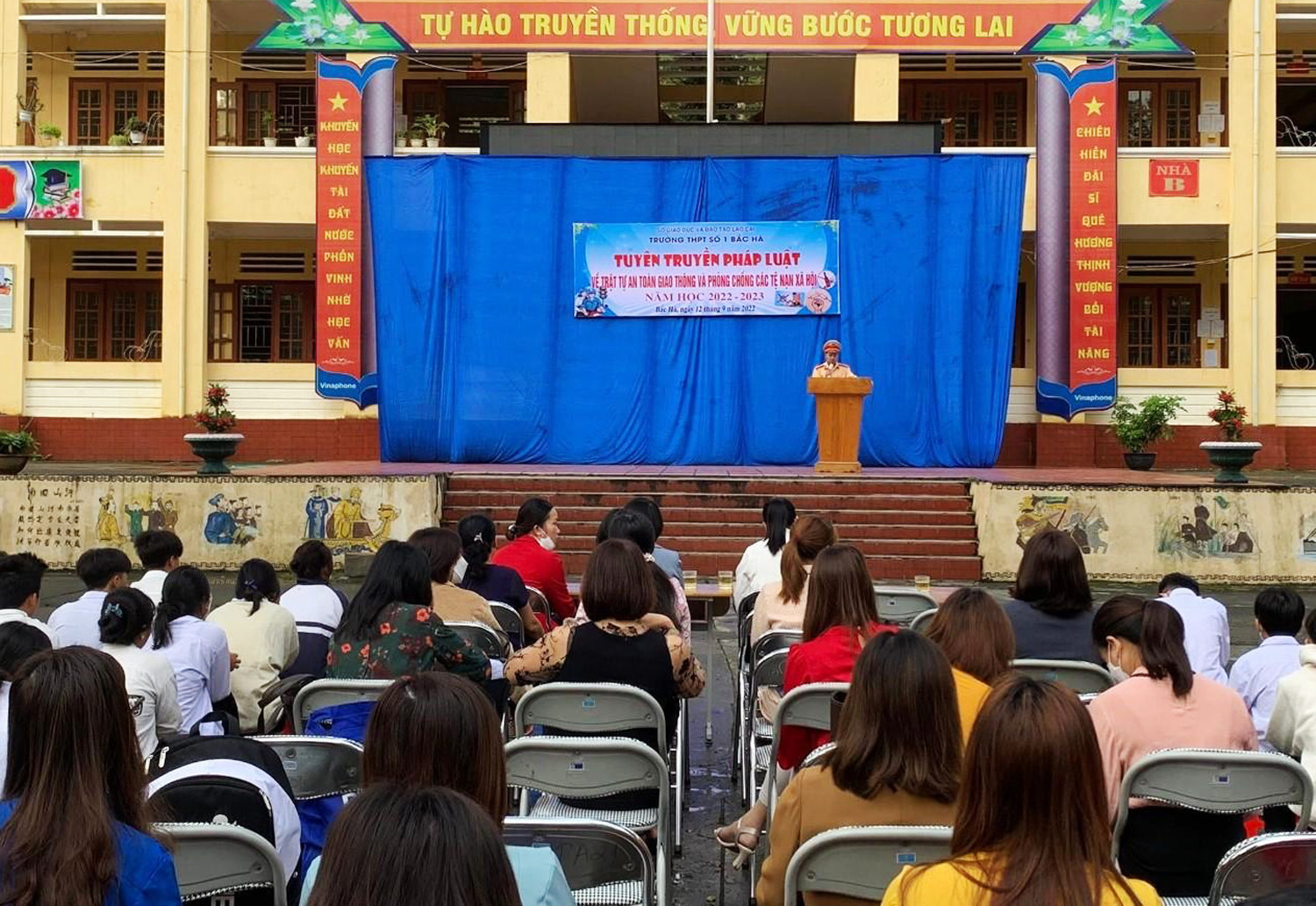 Quang cảnh buổi tuyên truyền.