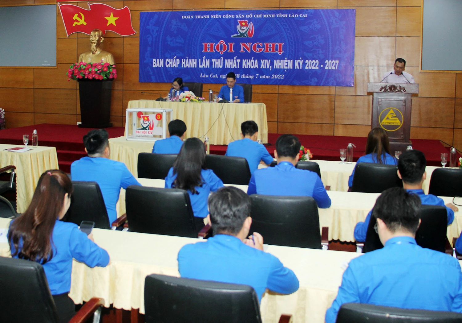 Đồng chí Giàng Thị Mai tái đắc cử Bí thư Tỉnh đoàn Lào Cai khóa XIV, nhiệm kỳ 2022 - 2027 ảnh 7