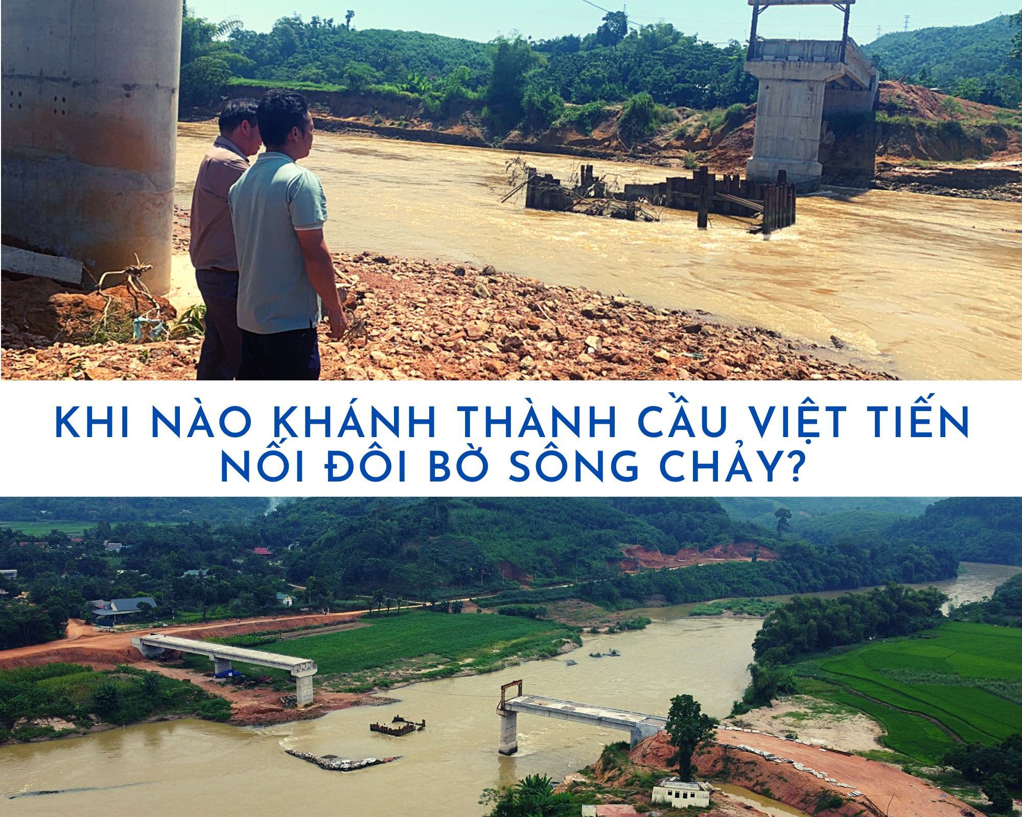Khi nào khánh thành cầu Việt Tiến nối đôi bờ sông Chảy? ảnh 1 Khi nào khánh thành cầu Việt Tiến nối đôi bờ sông Chảy? ảnh 1