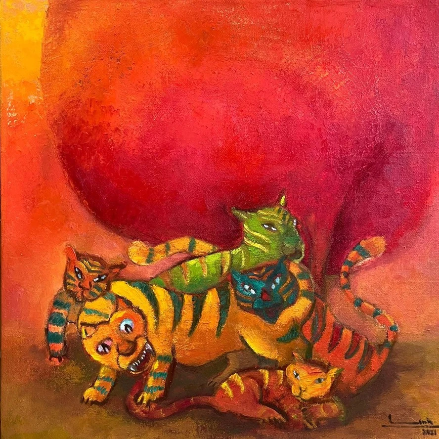 Thưởng lãm tranh “Tiễn Sửu đón Dần” trên nền tảng số ảnh 6