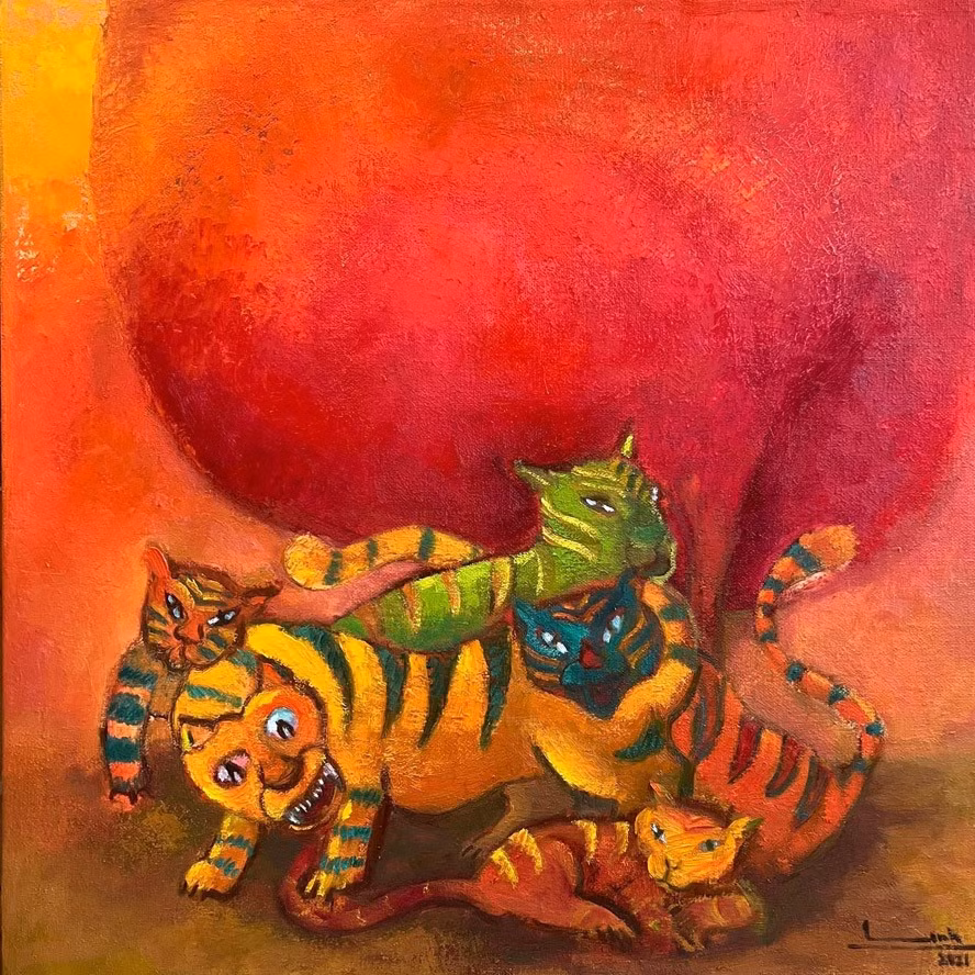 Thưởng lãm tranh “Tiễn Sửu đón Dần” trên nền tảng số ảnh 6