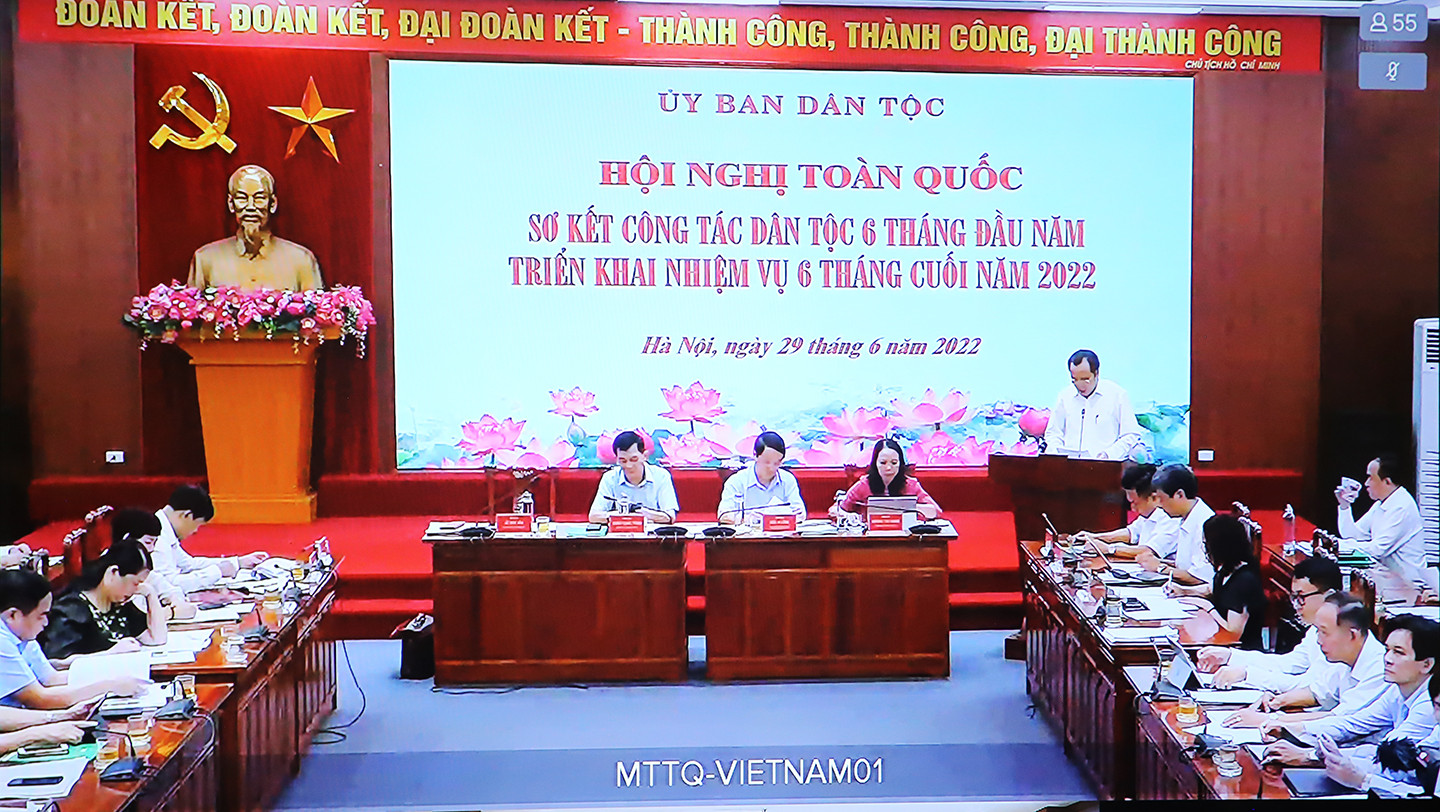 Quang cảnh hội nghị tại điểm cầu Trung ương.