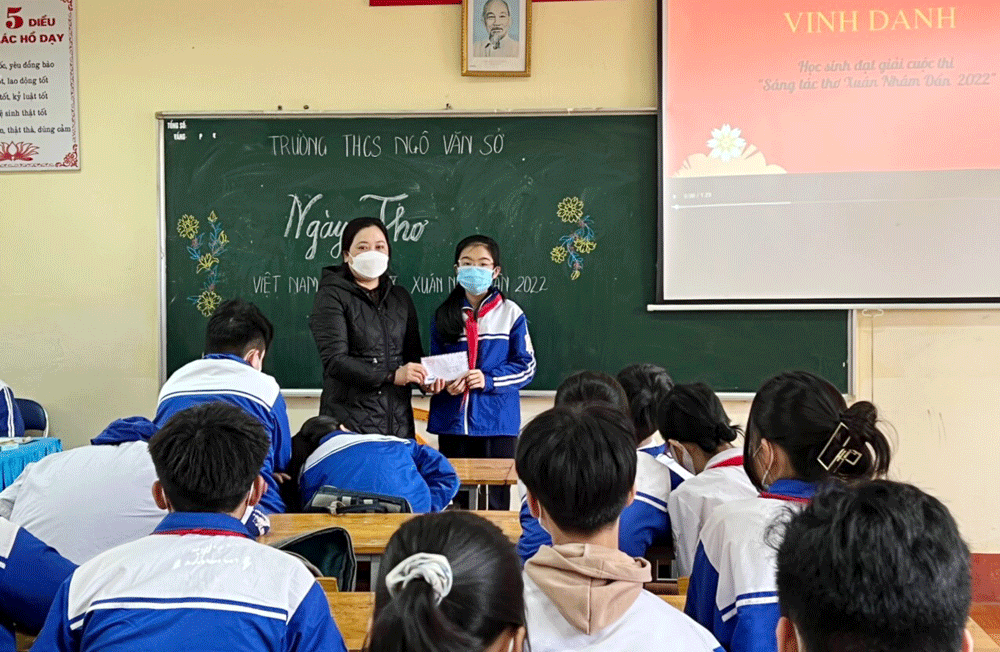 Các trường học ở thành phố Lào Cai hưởng ứng Ngày thơ Việt Nam ảnh 2