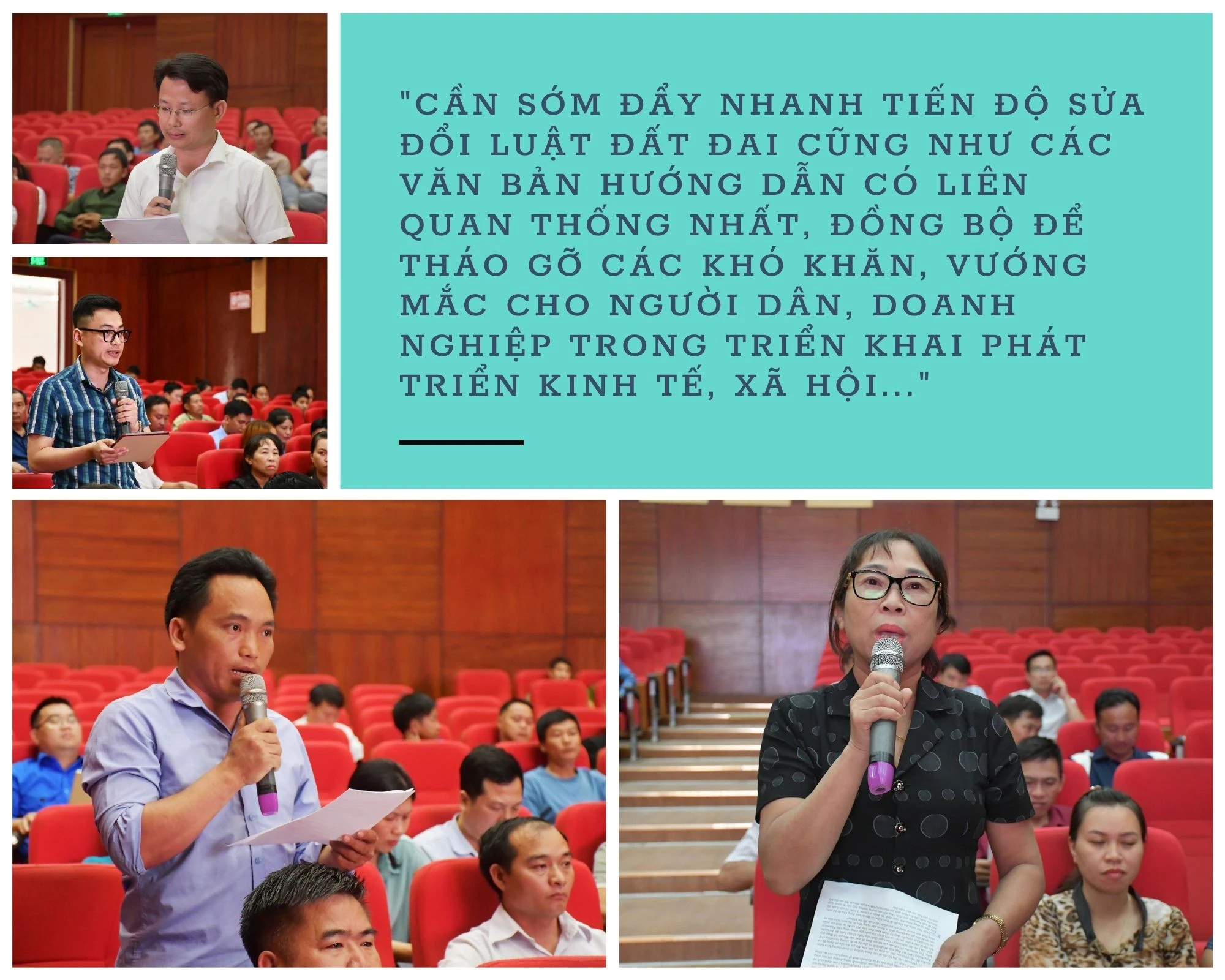 Nhiều ý kiến của cử tri Bắc Hà liên quan đến tài nguyên, môi trường.