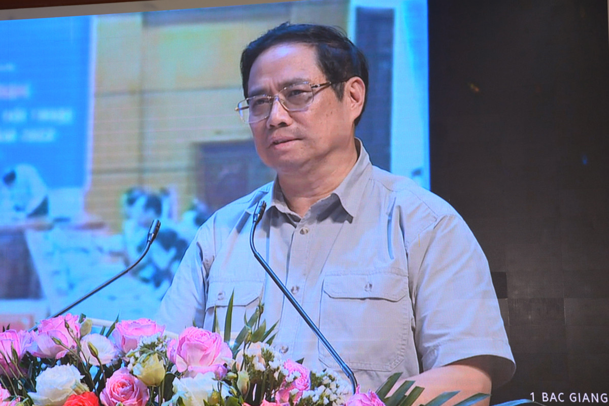 Thủ tướng Chính phủ Phạm Minh Chính phát biểu kết luận chương trình (ảnh chụp màn hình)