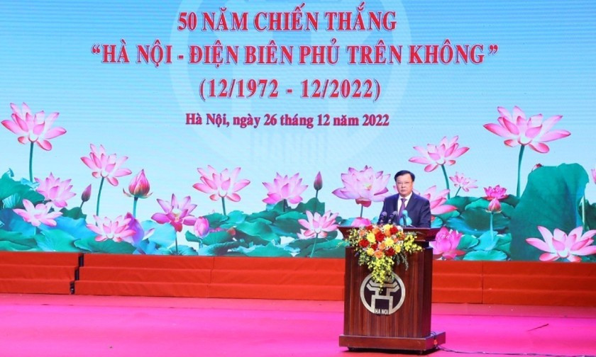Kỷ niệm trọng thể 50 năm Chiến thắng “Hà Nội - Điện Biên Phủ trên không”: Chiến thắng của chính nghĩa ảnh 1 Kỷ niệm trọng thể 50 năm Chiến thắng “Hà Nội - Điện Biên Phủ trên không”: Chiến thắng của chính nghĩa ảnh 1
