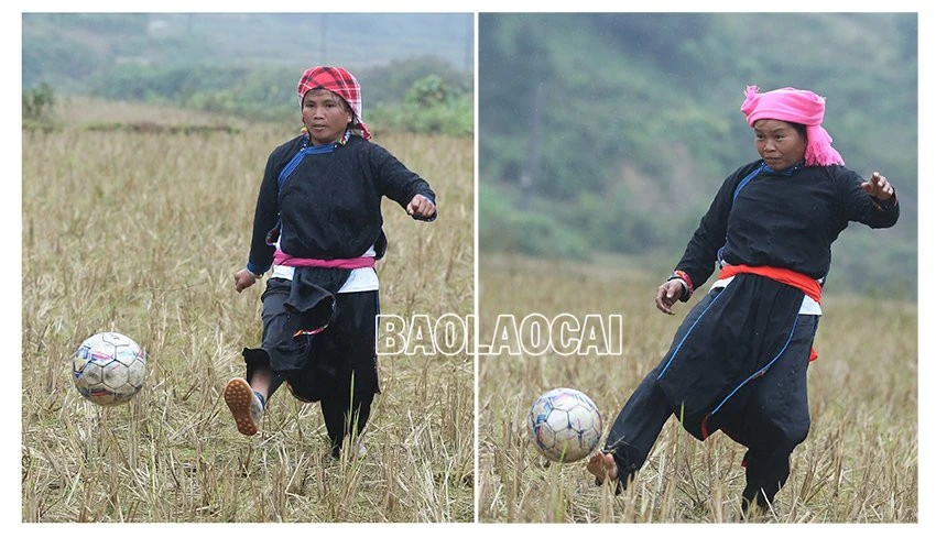 Hấp dẫn bóng đá nữ sân ruộng xã Bản Liền ảnh 8
