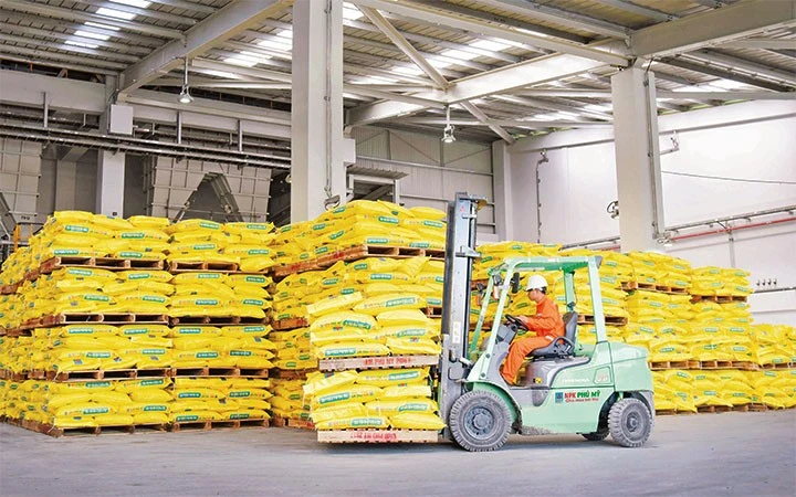 Sản phẩm NPK Phú Mỹ của PVFCCo trước khi đưa ra thị trường.