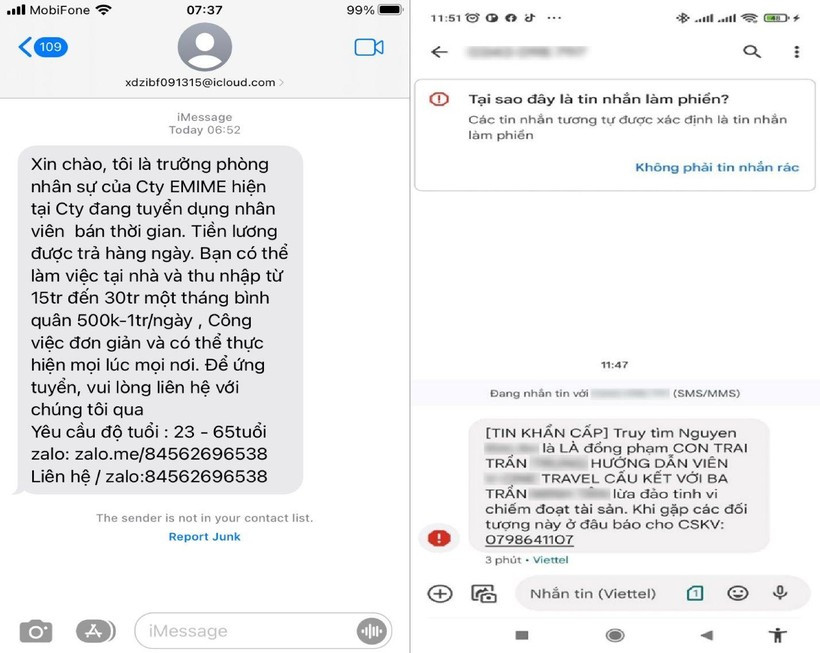 Dấu hiệu nhận biết thư điện tử, tin nhắn lừa đảo ảnh 2