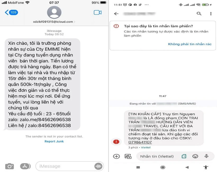 Dấu hiệu nhận biết thư điện tử, tin nhắn lừa đảo ảnh 3 Dấu hiệu nhận biết thư điện tử, tin nhắn lừa đảo ảnh 2