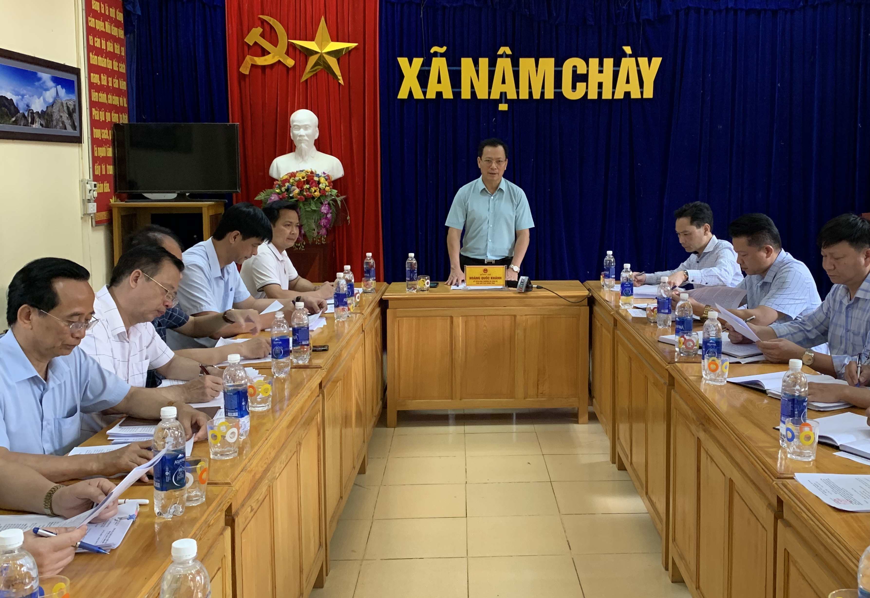 Kiểm tra việc thực hiện nhiệm vụ phát triển kinh tế -xã hội gắn với giảm nghèo bền vững và xây dựng nông thôn mới tại xã Nậm Chày, Dền Thàng ảnh 1