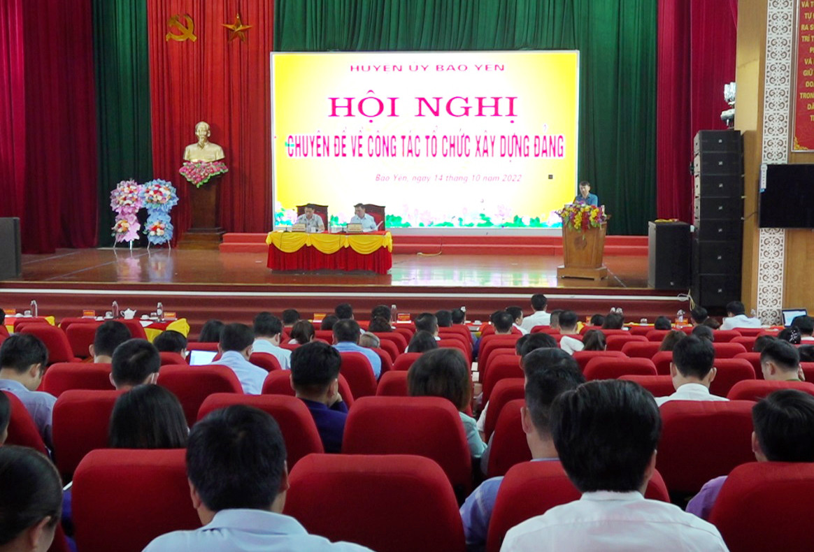 Huyện ủy Bảo Yên bàn giải pháp nâng cao chất lượng, hiệu quả công tác tổ chức xây dựng Đảng ảnh 1 Huyện ủy Bảo Yên bàn giải pháp nâng cao chất lượng, hiệu quả công tác tổ chức xây dựng Đảng ảnh 1