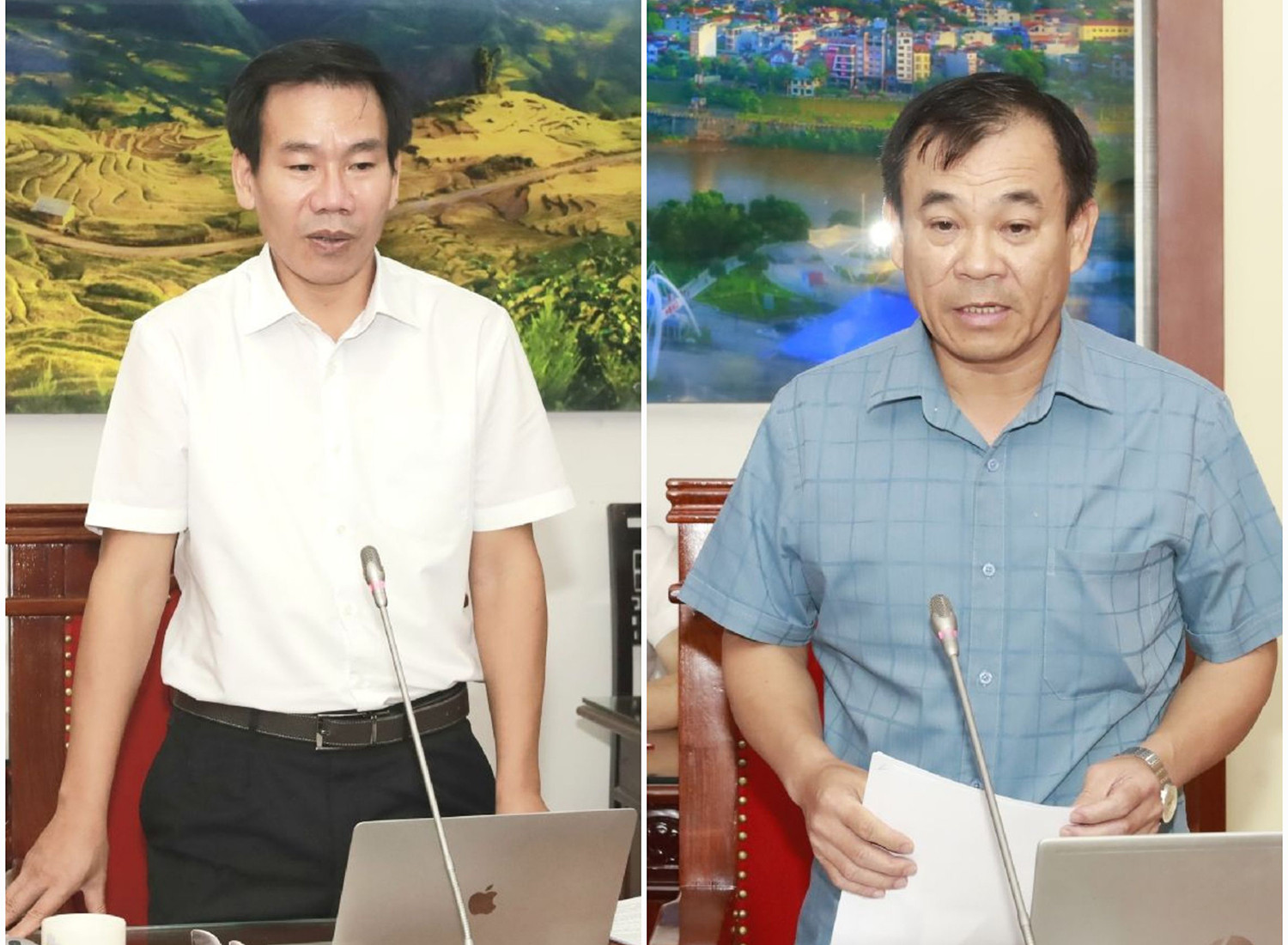 Đại diện các cơ quan phát biểu ý kiến tại hội nghị.