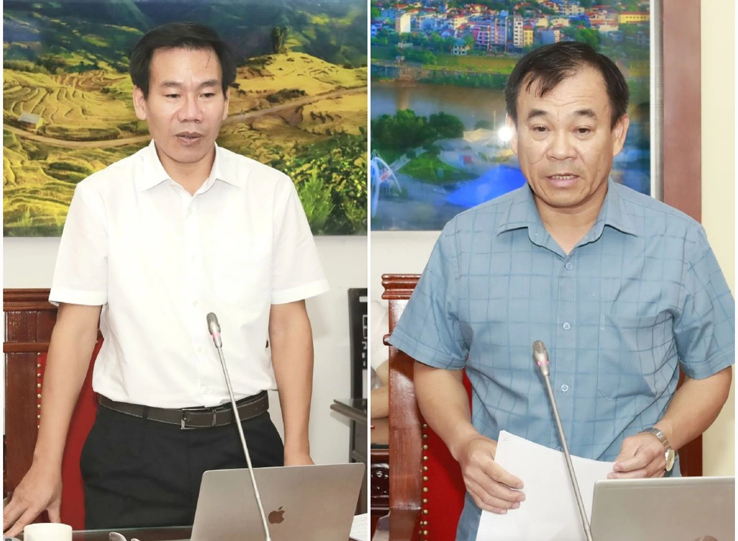 Đại diện các cơ quan phát biểu ý kiến tại hội nghị.