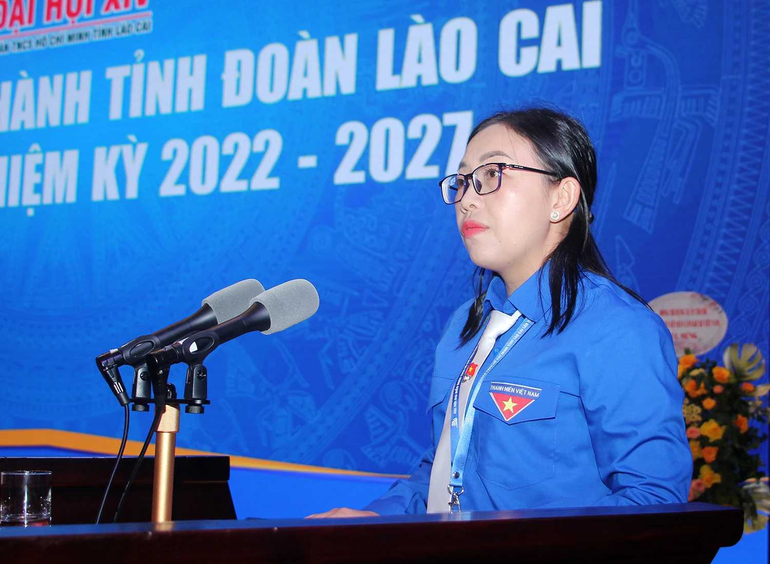 Đồng chí Giàng Thị Mai tái đắc cử Bí thư Tỉnh đoàn Lào Cai khóa XIV, nhiệm kỳ 2022 - 2027 ảnh 9