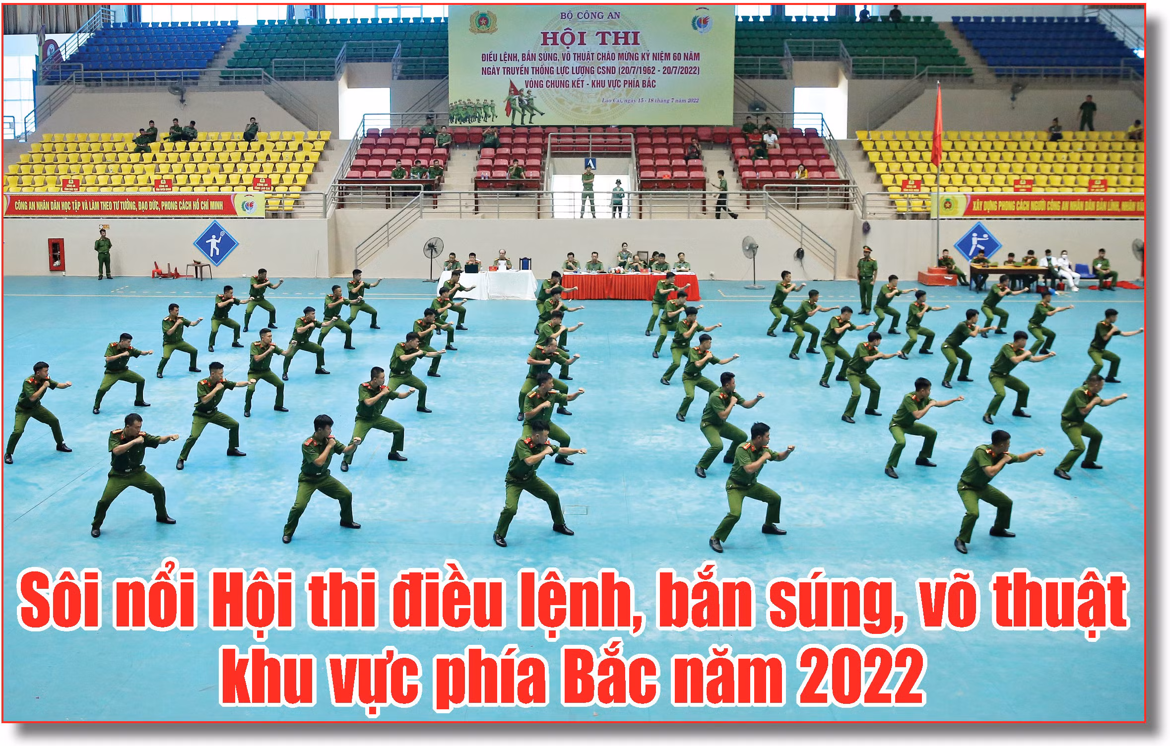 Sôi nổi Hội thi điều lệnh, bắn súng, võ thuật khu vực phía Bắc năm 2022 ảnh 1 Sôi nổi Hội thi điều lệnh, bắn súng, võ thuật khu vực phía Bắc năm 2022 ảnh 1