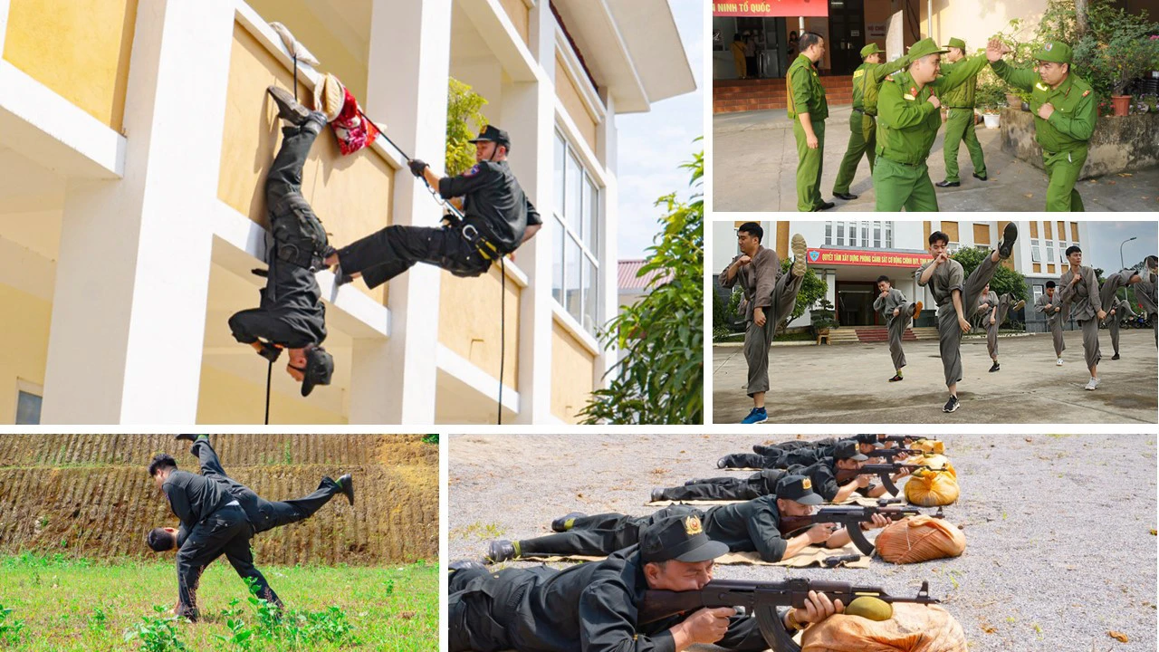 Cán bộ, chiến sĩ Công an tỉnh luôn nêu cao tinh thần trách nhiệm, thường xuyên huấn luyện kỹ thuật, chiến thuật nâng cao nghiệp vụ, không để bị động, bất ngờ khi thực hiện nhiệm vụ.