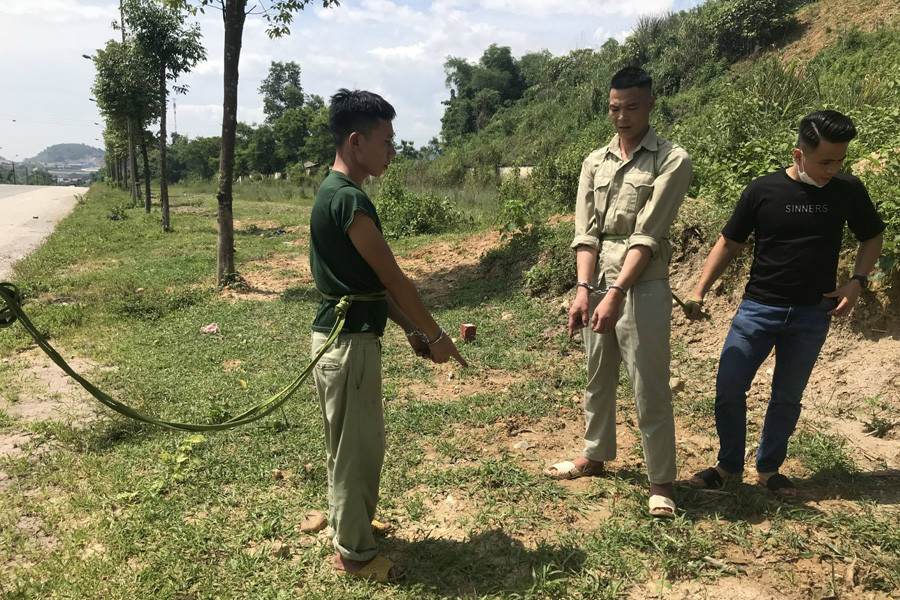 Thực nghiệm hiện trường vụ trộm cắp tài sản.