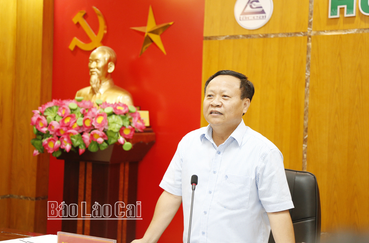 Đồng chí Nguyễn Trọng Hài, Phó Chủ tịch UBND tỉnh kết luận buổi làm việc.