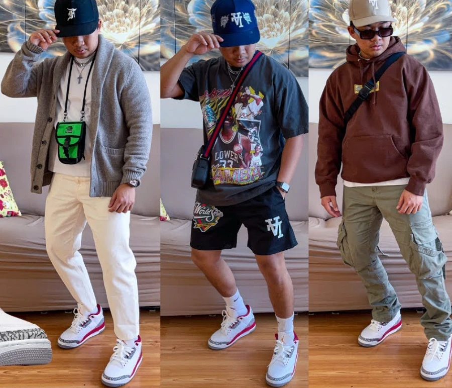 Giày Nike Air Jordan 3 có thể kết hợp phối với nhiều kiểu áo khác nhau phù hợp cho cả bạn nam và nữ.