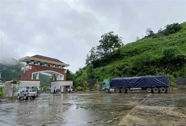Việc thông quan trở lại là tín hiệu vui cho các doanh nghiệp và người dân Lai Châu nói riêng và Việt Nam nói chung. (Ảnh: TTXVN phát)