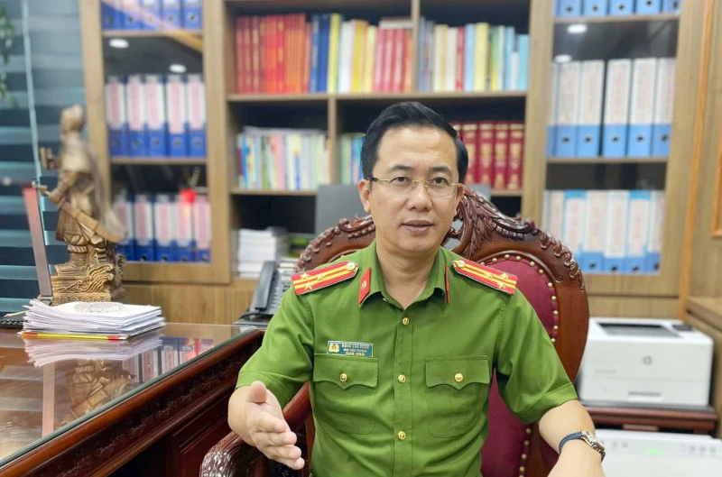 Thượng tá, TS Đặng Văn Đoàn, Phó Viện trưởng Viện Khoa học hình sự, Bộ Công an.