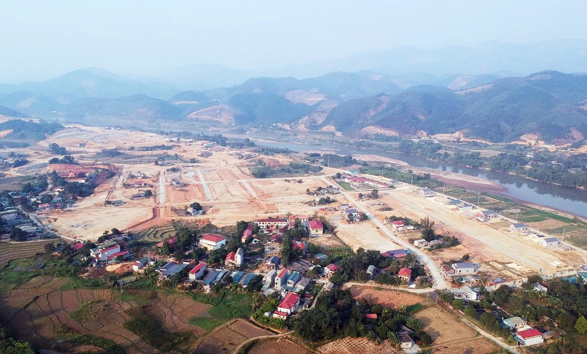 Toàn cảnh khu tái định cư sân bay Sa Pa.