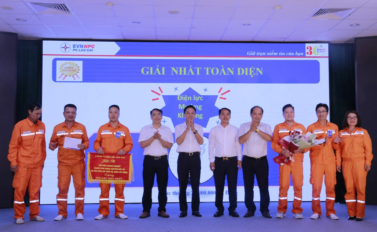 Điện lực Mường Khương giành giải Nhất Hội thi văn hóa doanh nghiệp trong giai đoạn chuyển đổi số ảnh 3
