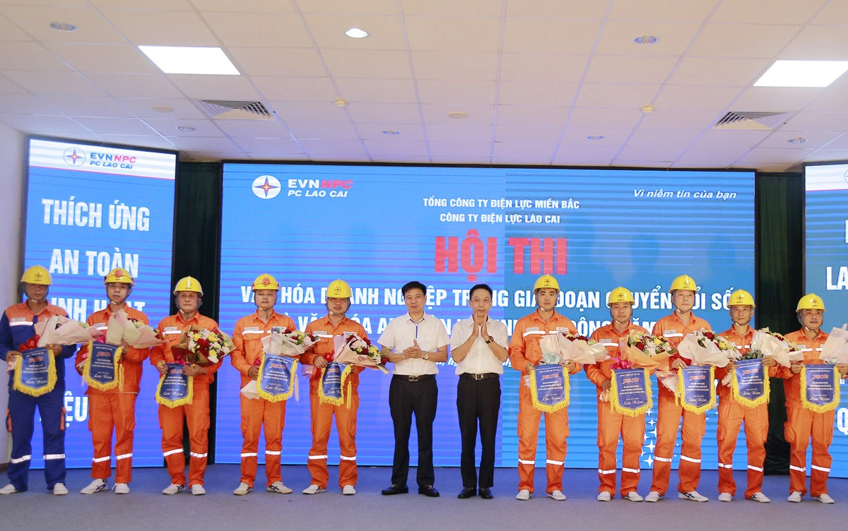 Điện lực Mường Khương giành giải Nhất Hội thi văn hóa doanh nghiệp trong giai đoạn chuyển đổi số ảnh 1