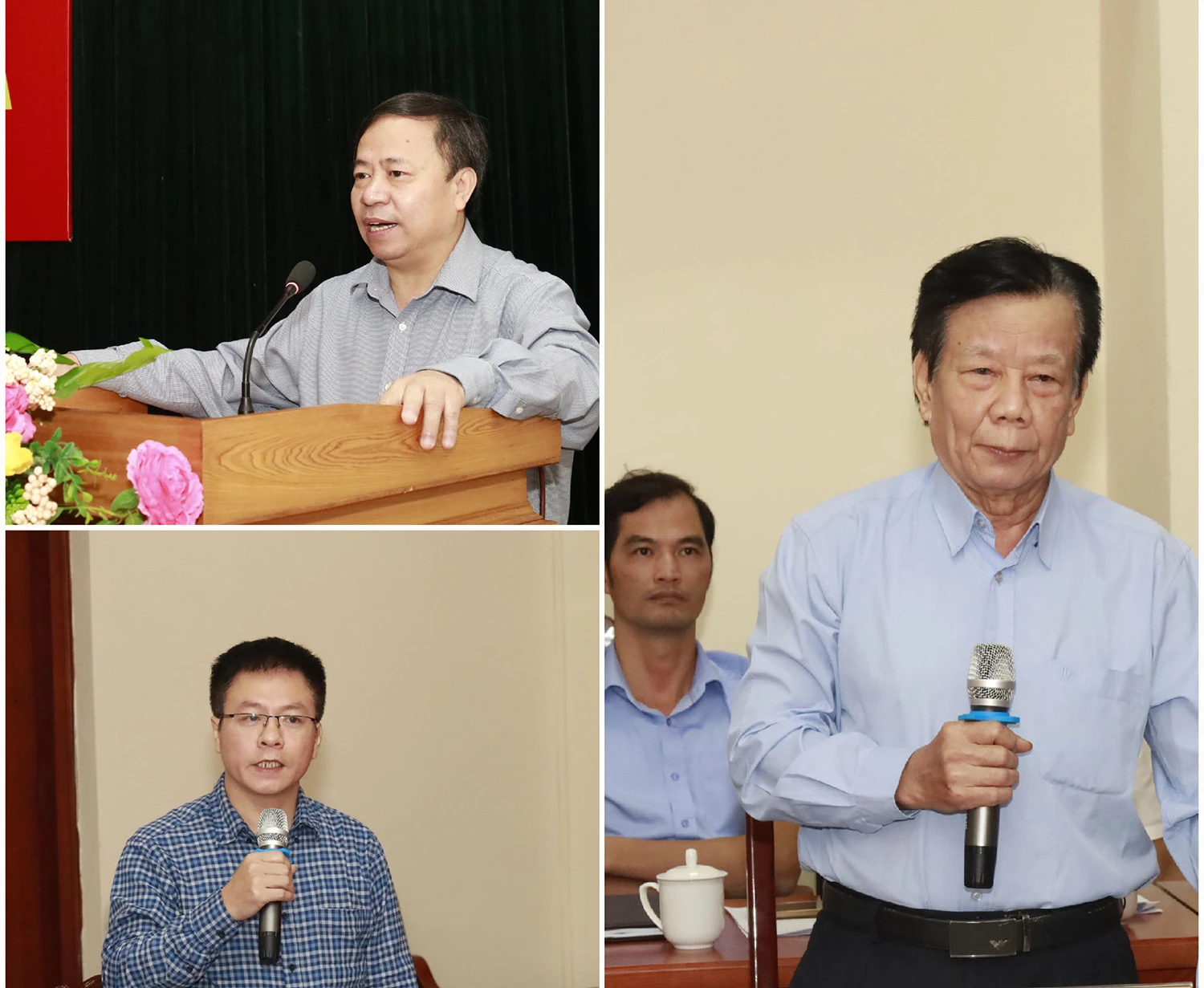 Đại diện các đơn vị thành viên Viện Khoa học Nông nghiệp Việt Nam nêu ý kiến thảo luận.