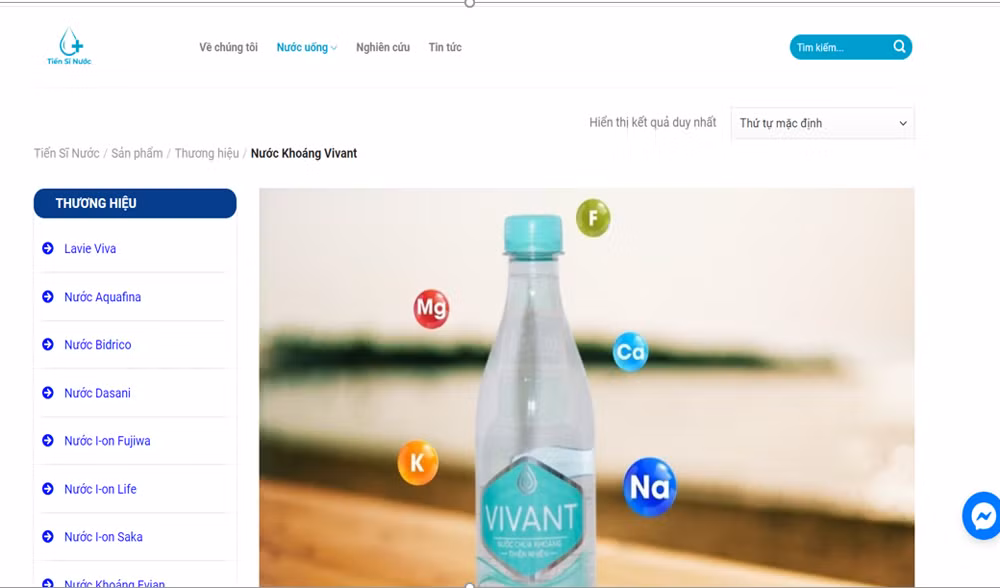 Tiến Sĩ Nước – đại lý nước khoáng ViVant chất lượng, giá rẻ.